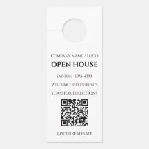 Modern-minimalistischer QR-Code für offene Immobil