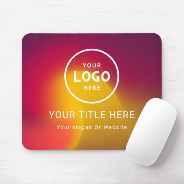 Modern Minimalistisches Firmenlogo Mousepad (Mit Mouse)