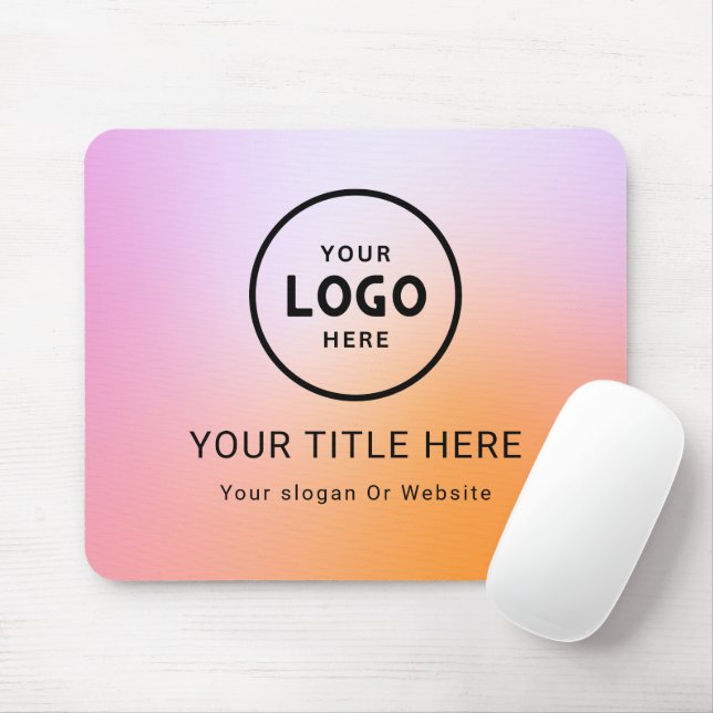 Modern Minimalistisches Firmenlogo Mousepad (Mit Mouse)