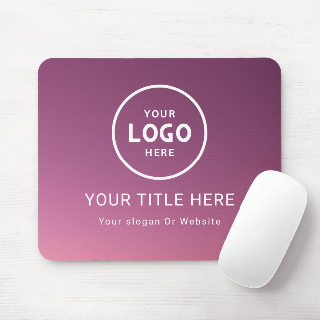 Modern Minimalistisches Firmenlogo Mousepad (Mit Mouse)