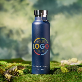 Modern Minimalistisches Logo für Navy Blue Company Trinkflasche