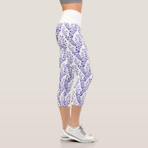 Modern minimalistisches Marineblau Weiß floral