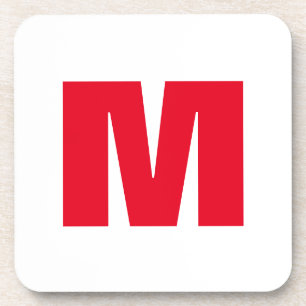 Modern Minimalistisches Monogramm Getränkeuntersetzer
