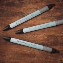 Modern minimalistisches Monogramm Name Türkis Meta