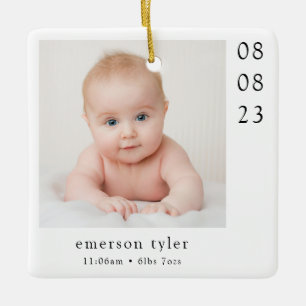 Modern minimalistisches Neugeborenes Keramikornament