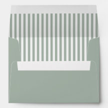 Modern minimalistisches Salbeigrün gestreift