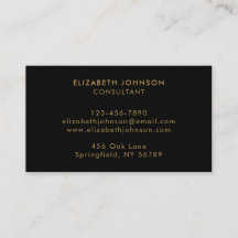 Modern Minimalistisches Schwarz-Gold-Firmenlogo