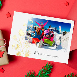 Modern Minimalistisches Weihnachten Bio Corporate  Folien Feiertagskarte