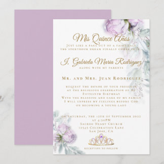 Modern Mis Quince Años Quinceañera Einladung
