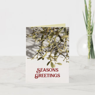 Modern Mistletoe Christmas Feiertagskarte