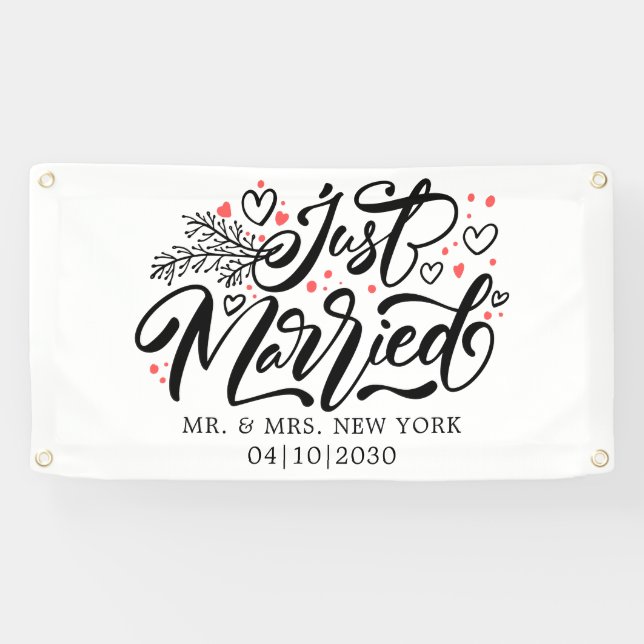 Modern mit Herz-gerade-Auto-Banner Banner (Horizontal)
