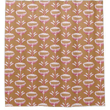Modern Modern Mohn Design White Viva Magenta Gold