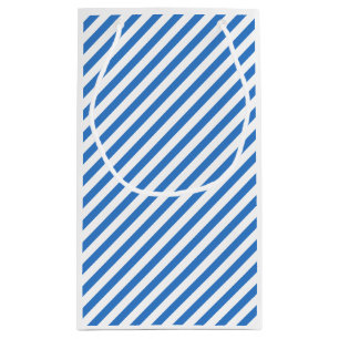Modern modernes, blau gestreiftes Template kreativ Kleine Geschenktüte