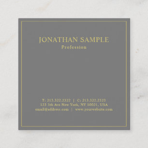Modern modernes Design Premium Silk Deluxe Quadratische Visitenkarte
