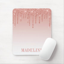 Modern modische Trendy Glitzer Tropfen Rose Gold