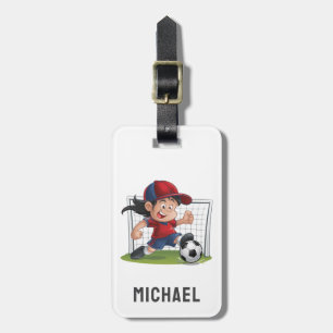 Modern modischer Fußball-Fußball-Personalisiert Gepäckanhänger