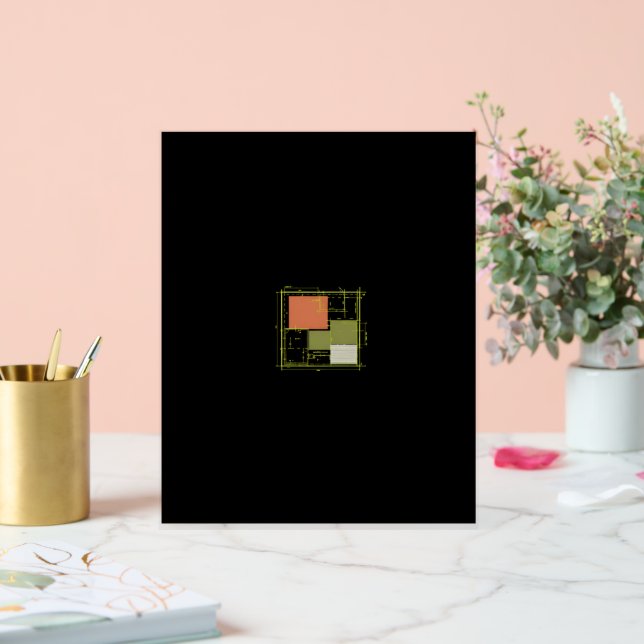 Modern Modular Floor Plan – Minimalist Architectur Acrylschild (Hochzeit)
