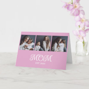 Modern Mom Established 3 Foto Muttertag  Karte