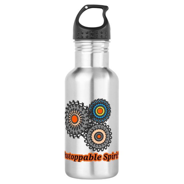 Modern Momentum Design Edelstahlflasche (Vorderseite)