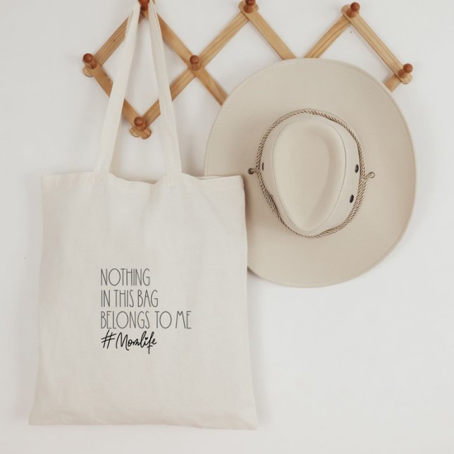 Modern Momlife Zitat Funny Motherhood Bag Tragetasche (Von Creator hochgeladen)