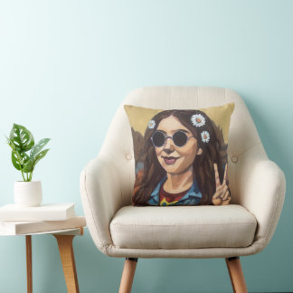 Modern Mona Lisa Painting - da Vinci Inspired Art Kissen
