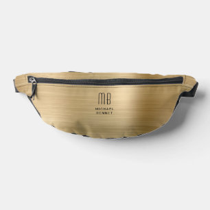 Modern Monogram Gold Bauchtasche