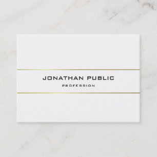 Modern Monogram Gold Strip Design Template Visitenkarte