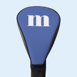 Modern Monogram Initial Golf Headcover<br><div class="desc">Moderne Kleinschreibung Typografie minimalistisches Monogramm Initialdesign, das auf Personalisierung umgestellt werden kann.</div>