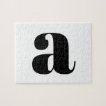 Modern Monogram Initial Letter Black and White<br><div class="desc">Niedliches modernes Monogramm in Schwarzweiß.</div>