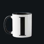 Modern Monogram Initial Letter l Black and White Tasse<br><div class="desc">Niedliches modernes l Monogramm in Schwarzweiß. Wenn Ihr bevorzugter Brief auf dieser Tasse nicht funktioniert,  lesen Sie bitte die Monogramm-Tasse für den gewünschten Brief oder kontaktieren Sie mich.</div>