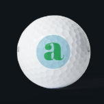 Modern Monogram Initial Letter Pastel Blue Green Golfball<br><div class="desc">Fügen Sie Ihrem Spiel eine Touch Eleganz hinzu, mit diesen modernen monogramm-Golfbälle, die einen kühlen Start in sanften Pastellblau und Grün bieten. Das gepflegte Design und die dezente Farbpalette schaffen ein stilvolles, zeitgemäßes Ambiente, das sich ideal für Golfer eignet, die eine minimalistische Ästhetik mit personalisierter Touch schätzen. Ideal für diejenigen,...</div>