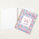 Modern Monogram Name Hübsch Glam Mermaid Trendy Planer<br><div class="desc">Moderner Monogram Name Hübsch Glam Mermaid Trendy Planner. Personalisierter Planer. Mermaid Muster entworfen von brgfx.</div>