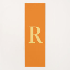 Modern Monogram Orange Yogamatte