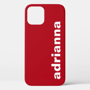 Modern Monogram Red Case-Mate iPhone Hülle