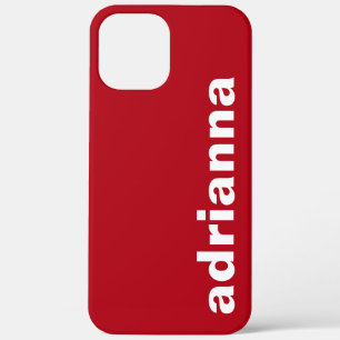 Modern Monogram Rot Case-Mate iPhone Hülle