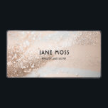 Modern, Monogram, Salon, Glitter (Imitate) Schreibtischunterlage<br><div class="desc">Modern,  Monogram,  Salon,  Glitter (Imitate) Design. Customer specific,  edit your name in seconds.</div>