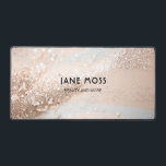 Modern, Monogram, Salon, Glitter (Imitate) Schreibtischunterlage<br><div class="desc">Modern,  Monogram,  Salon,  Glitter (Imitate) Design. Customer specific,  edit your name in seconds.</div>