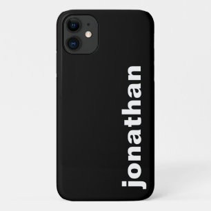 Modern Monogram Schwarz Case-Mate iPhone Hülle