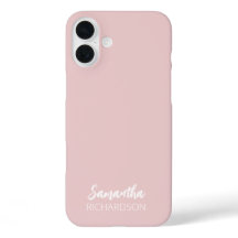 Modern Monogram Script Name iPhone 16 Plus Case