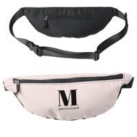 Modern Monogramm Anfangsname Rosa