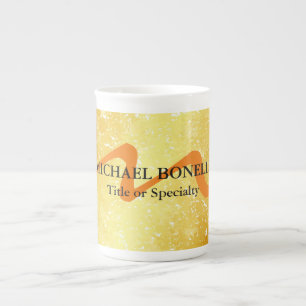 Modern monogramm erste berufliche Goldfarbe Prozellantasse