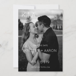 Modern Monogramm Save the Date