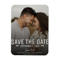 Modern Moody Save the Date Wedding Foto