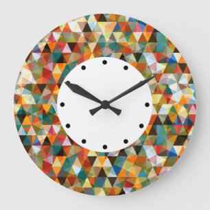 Modern Mosaic Design Große Wanduhr