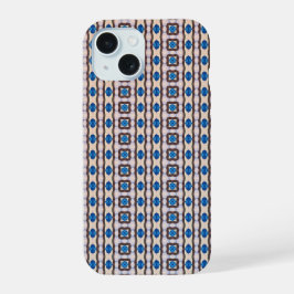 Modern mosaic geometric abstract pattern 1298 iPhone 15 hülle