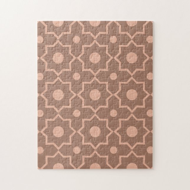 Modern Moscha Mousse Dusty Pink Geometric Shape (Vertikal)