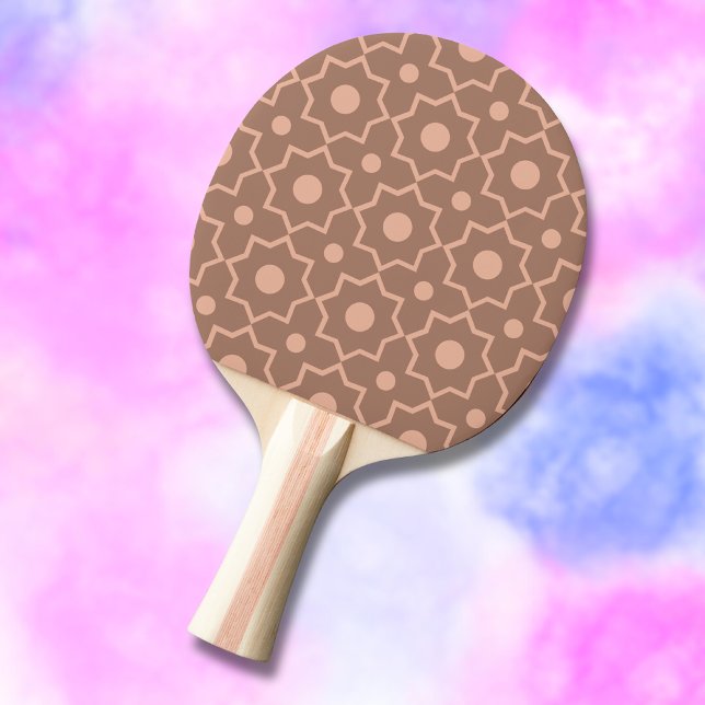 Modern Moscha Mousse Dusty Pink Geometric Shape Tischtennis Schläger (Von Creator hochgeladen)