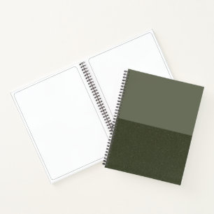 Modern Moss Green Spiral Sketchbook - individuell  Notizbuch