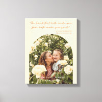 Modern Mother's Day Elegantes Arch Foto Zitat