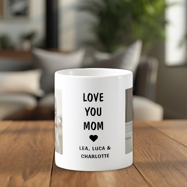 Modern Mothers Day Photo Gift for Mom Kaffeetasse (Von Creator hochgeladen)